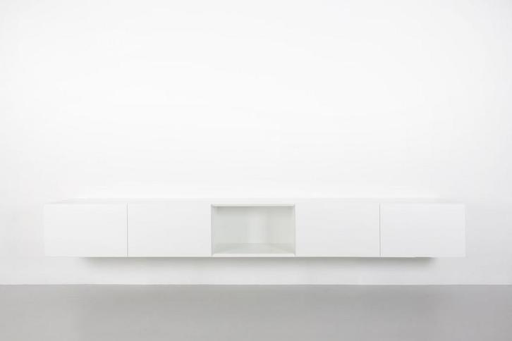 Zwevend tv-meubel verstek Loef 275 ov aanbieding -55% op=op, Huis en Inrichting, Kasten | Dressoirs, 200 cm of meer, 25 tot 50 cm