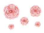 Wanddecoratie Bloemen Roze 5st, Nieuw, Verzenden
