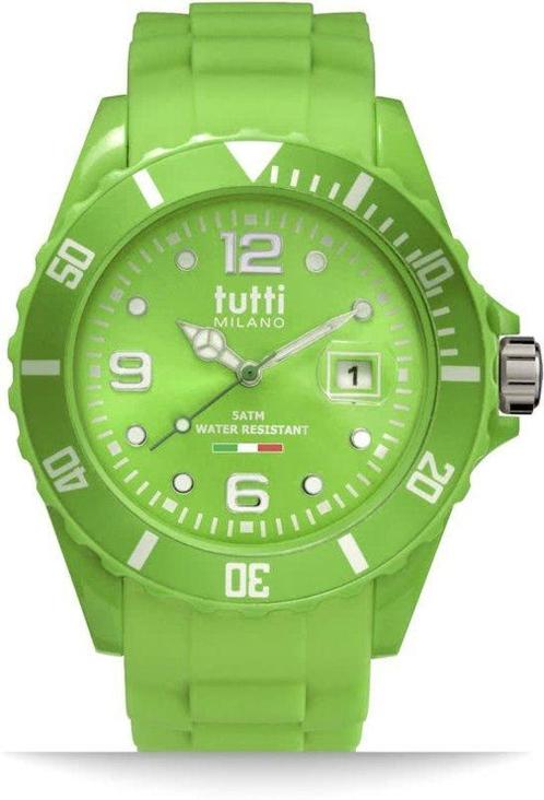 Tutti Milano Pigmento Horloge Groen 42,5mm, Sieraden, Tassen en Uiterlijk, Horloges | Dames, Verzenden