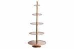 Design XXL taartplateau ABSTRACT 150cm goud metaal met vijf, Huis en Inrichting, Woonaccessoires | Vazen, Ophalen of Verzenden