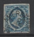 Postzegel Ned. 1852 Kon. Willem III NR.1i PlaatIII (933), Verzenden, T/m 1940, Gestempeld