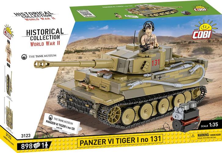 COBI 3123 Panzer VI Tiger 131 (Leger bouwsets), Kinderen en Baby's, Speelgoed | Bouwstenen, Nieuw, Verzenden