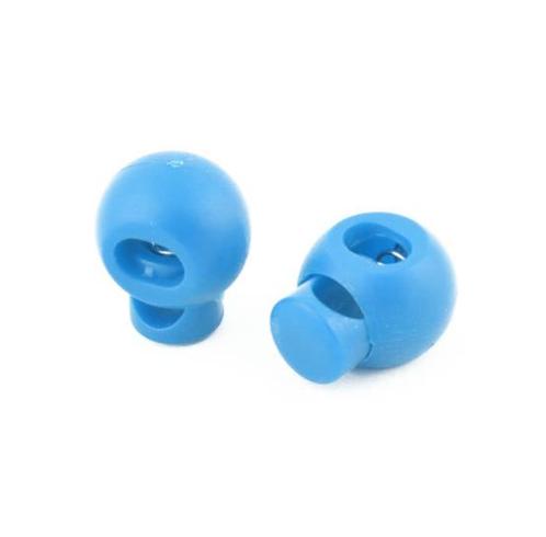 Bevestigingsclip met veer - Enkel gat - 16mm bol - Blauw, Doe-het-zelf en Verbouw, Overige Doe-het-zelf en Verbouw, Nieuw, Ophalen of Verzenden