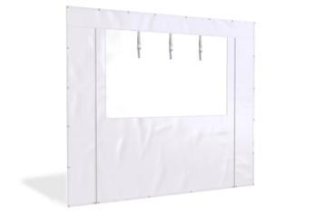 Overkapping zijwand PVC  | 3 meter breed |  250cm hoog | Wit beschikbaar voor biedingen