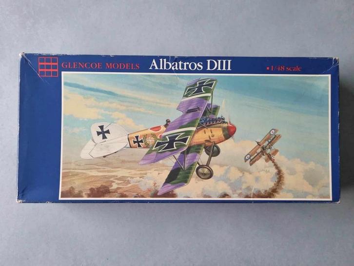 Glencoe Models 05101 Albatros DIII 1:48, Hobby en Vrije tijd, Modelbouw | Vliegtuigen en Helikopters, Verzenden