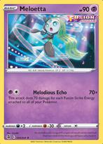 Meloetta 124/264 (Fusion Strike), Hobby en Vrije tijd, Verzamelkaartspellen | Pokémon, Nieuw, Foil, Ophalen of Verzenden, Losse kaart