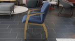 Eetkamerstoel Leolux Camarilla  blauw, Huis en Inrichting, Stoelen, Ophalen of Verzenden, Zo goed als nieuw, Stof