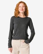 HEMA Dames T-shirt Lora donkergrijs, Verzenden, Nieuw