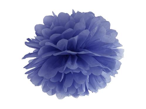 Pompon Blauw 25cm, Hobby en Vrije tijd, Feestartikelen, Nieuw, Verzenden