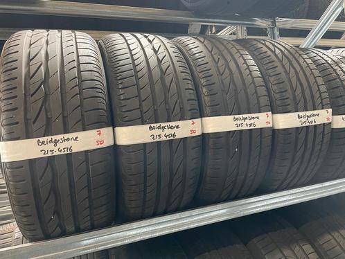 215-45-16 Bridgestone Zomerbanden 7mm Incl Montage 215 45 16, Auto-onderdelen, Banden en Velgen, 16 inch, Zomerbanden, 215 mm