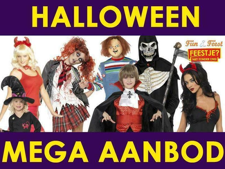 Mega aanbod Halloween kleding, kostuums & accessoires, Kleding | Dames, Carnavalskleding en Feestkleding, Kleding, Nieuw, Halloween