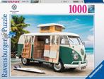 Volkwagen T1 Camper Van Puzzel (1000 stukjes) | Ravensburger, Hobby en Vrije tijd, Nieuw, Verzenden