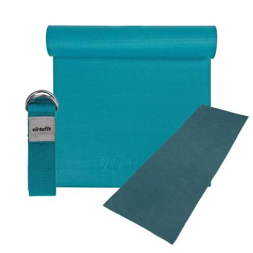VirtuFit Premium Yoga Kit - 3-Delig - Ocean Green, Sport en Fitness, Fitnessmaterialen, Verzenden
