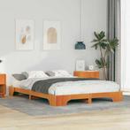 vidaXL Bedframe Bruin 140 x 210 cm Massief grenenhout, Verzenden, Nieuw, Bruin, Hout