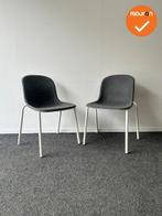 DeVorm vergaderstoel grijs met wit onderstel - per set van 2, Vergader- of Presentatieruimte, Ophalen of Verzenden, Gebruikt, Stoel