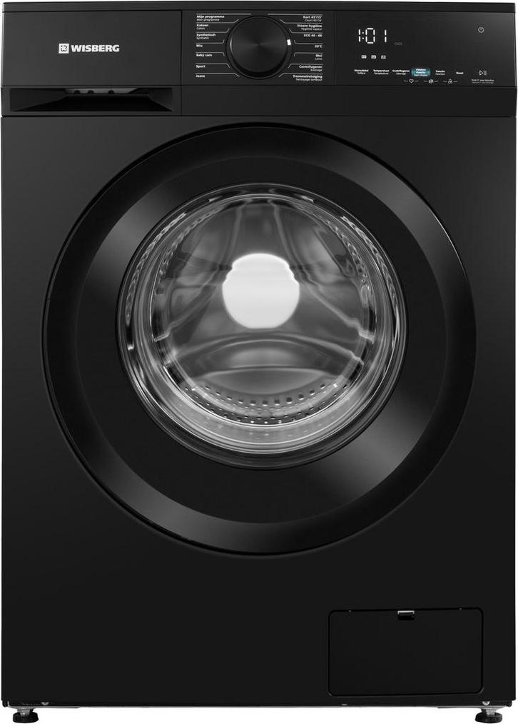 Wisberg Wbwm1400a18bnb Wasmachine 8kg 1400t, Witgoed en Apparatuur, Wasmachines, Nieuw, Voorlader, 85 tot 90 cm, Ophalen of Verzenden