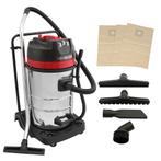 Industriële Stofzuiger 80L Nat&Droog 3000W Roestvrij Staal, Witgoed en Apparatuur, Stofzuigers, Verzenden, Nieuw