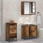 vidaXL Dressoir met lade Oud hout 35.5 x 35 x 76 cm Bewerkt, Huis en Inrichting, Verzenden, Nieuw, Overige houtsoorten, Minder dan 50 cm