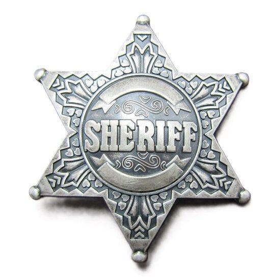 Silver Plated Vintage Western Sheriff Riem Buckle/Gesp, Kleding | Heren, Riemen en Ceinturen, Verzenden