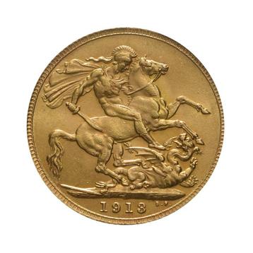 Gouden Sovereign munt beschikbaar voor biedingen
