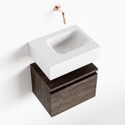 MONDIAZ ANDOR 40cm toiletmeubel dark brown. LEX 40cm, Doe-het-zelf en Verbouw, Sanitair, Bad, Nieuw, Ophalen of Verzenden