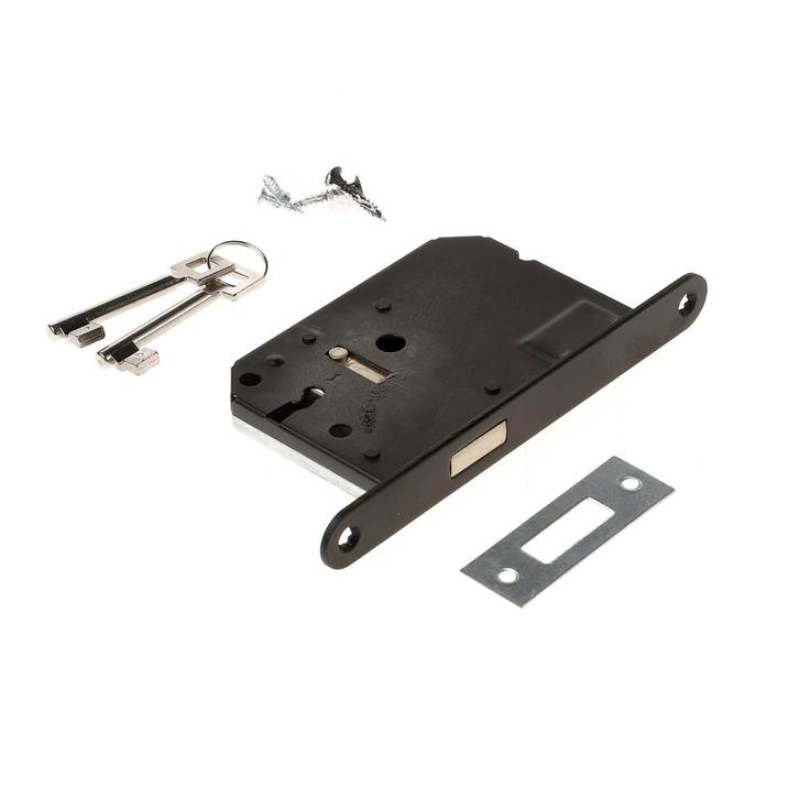 WONINGBOUW KLAVIER KASTSLOT 55 MM ZWART, Doe-het-zelf en Verbouw, Hang- en Sluitwerk, Verzenden