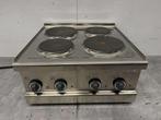 RVS Metos Elektrisch fornuis kookplaat 4 pitten 400V 60 cm, Ophalen of Verzenden, Nieuw zonder verpakking