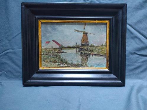 Scuola olandese (XX) (Firmato G.K. Jel) - Scorcio di, Antiek en Kunst, Kunst | Schilderijen | Klassiek