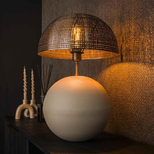 *WOONWINKEL* Tafellamp Natural Grey, Huis en Inrichting, Lampen | Tafellampen, Nieuw, Verzenden