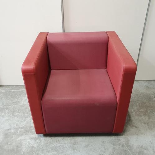 Ahrend Silverguard Loungebank loungestoel modules - rood/bor, Huis en Inrichting, Banken | Bankstellen, Ophalen of Verzenden