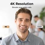 4K Webcam met Autofocus en Dual AI Mic – 8MP USB Camera, Computers en Software, Webcams, Verzenden, Nieuw