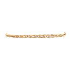 Gouden armband valkenoog 21.5 cm 14 karaat, Sieraden, Tassen en Uiterlijk, Armbanden, Verzenden, Zo goed als nieuw, Goud, Goud