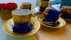 Limoges - Beker (6) - Porselein - Gouden kopjes voor koffie
