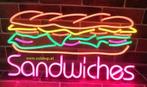 Sandwich NEON sign bord led lichtbord verlichting lamp XXL, Verzamelen, Merken en Reclamevoorwerpen, Verzenden, Nieuw