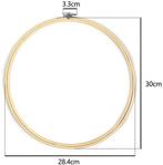 Bamboe borduurring flowerhoop bloemenring met stelschroef 30, Hobby en Vrije tijd, Ophalen of Verzenden, Nieuw