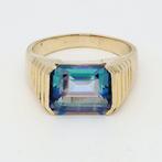 Ring - 14 karaat Geel goud - Mystic Topaas, Sieraden, Tassen en Uiterlijk, Ringen, Nieuw