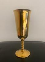 Bekerglas (9) - Verguld - Gold plated wijnglazen, Antiek en Kunst