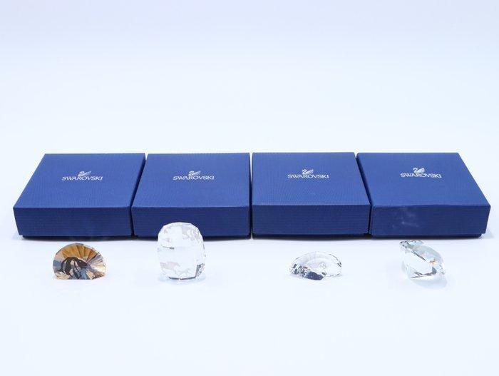Figuur - Swarovski - Set dieren plaquets (Boxed) (4) -, Antiek en Kunst, Curiosa en Brocante