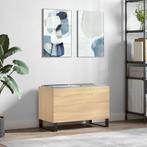vidaXL Platenkast 74,5x38x48 cm bewerkt hout sonoma, Verzenden, Nieuw