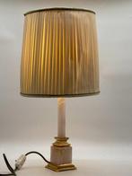 Tafellamp - Franse messing & onyx tafellamp uit 1960 -, Antiek en Kunst