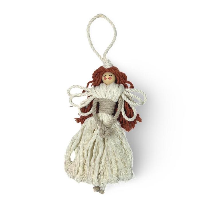 Kerst Engel - Katoen - Macramé - Handgemaakt in Nederland, Diversen, Kerst, Nieuw, Ophalen of Verzenden