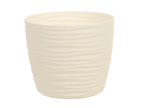 Actie bloempot flowerpot sahara petit round 13 cm creme, Hobby en Vrije tijd, Knutselen, Nieuw, Ophalen of Verzenden