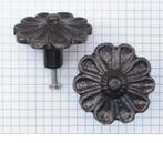 Knop bloem 45 mm ijzer blank gelakt, Doe-het-zelf en Verbouw, Hang- en Sluitwerk, Ophalen of Verzenden, Nieuw