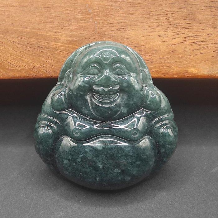 Beeldhouwen jade Boeddha Hanger - Hoogte: 1 cm - Breedte: 5, Verzamelen, Mineralen en Fossielen