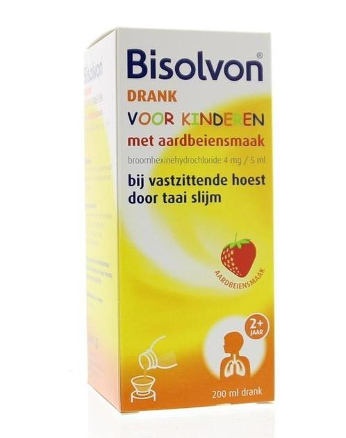 Bisolvon Drank kind - aardbei - 200 ml, Diversen, Verpleegmiddelen, Nieuw, Verzenden