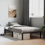 vidaXL Bedframe metaal zwart 100x190 cm, 100 cm, Eenpersoons, Verzenden, Zwart