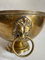 Jardinière - Regency, messing - „Leeuwenhandgrepen“,