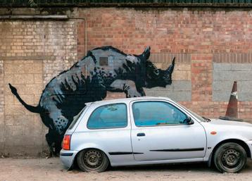 Kunstdruk Banksy - Nashorn 70x50cm beschikbaar voor biedingen