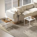 TRUUSK Salontafel en Bijzettafel Set - Modern Design - Stale, Verzenden, Nieuw