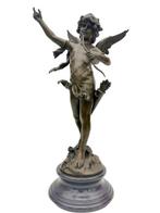 sculptuur, Cupido - 72 cm - Brons, Marmer